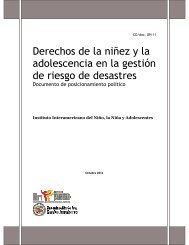 Derechos de la niñez y la adolescencia en la gestión de riesgo ... - IIN