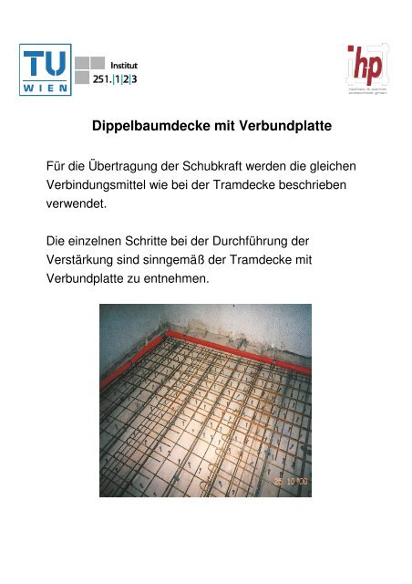 Decken im Bestand 2 - Denkmalpflege TU-Wien