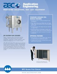 bfc blown film cooler - AEC Package Cooling