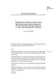 13.2 GebÃ¼hren-Ordnung f. d. Baubewilligungsverf. in St. Moritz (PDF ...