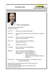 Curriculum vitae Kuhn - Marienhospital Bottrop gGmbH