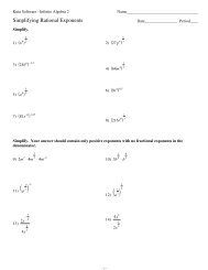 Simplifying Rational Exponents - Eastchester High School
