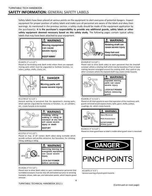 Turntable Technical Handbook.pdf - Omni Metalcraft Corp.