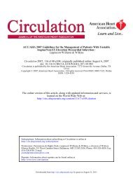 ACC/AHA 2007 Guidelines for the Management of