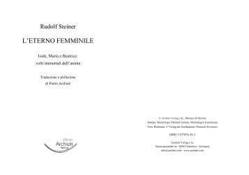 Steiner - l'eterno femminile - In quiete