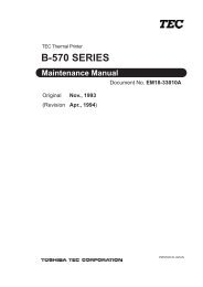 Service Manual - TOSHIBA TEC store