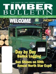 The Timber Bulletin - Minnesota Forest Industries