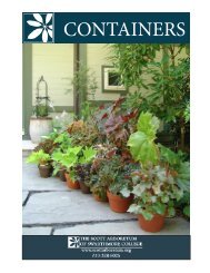 Containers (pdf) - The Scott Arboretum of Swarthmore College
