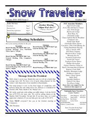 Meeting Schedules - Fairbanks Snow Travelers