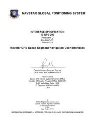 navstar global positioning system interface specification ... - GPS.gov