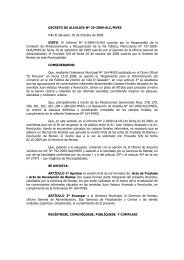 Decreto de Alcaldía Nº 020-2009-ALC/M VES - Municipalidad de ...