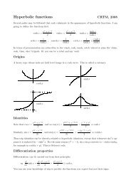 Hyperbolic functions - Tartarus