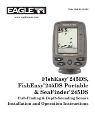 FishEasy 245DS, FishEasy 245DS Portable and SeaFinder ... - Eagle