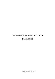 217. PROFILE ON PRODUCTION OF DIATOMITE