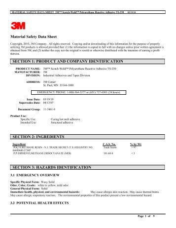 MSDS - 3M