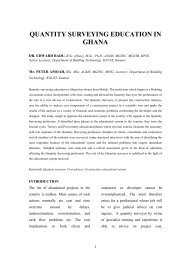 quantity surveying education in ghana - International Cost ...