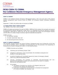 WHAT IS CDEMA? CDEMA is the Caribbean Disaster Emergency ...