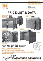 price list - RDM Industrial Services Ltd