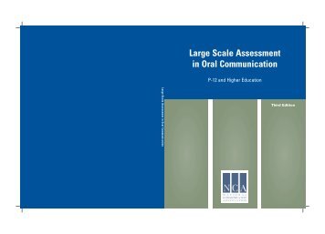 Large Scale Assessment in Oral Communication - The National ...