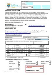 Casualty Report Form (CRF1) - The Bahamas Maritime Authority