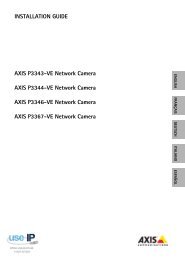 Axis P3367-VE Installation Guide - Use-IP