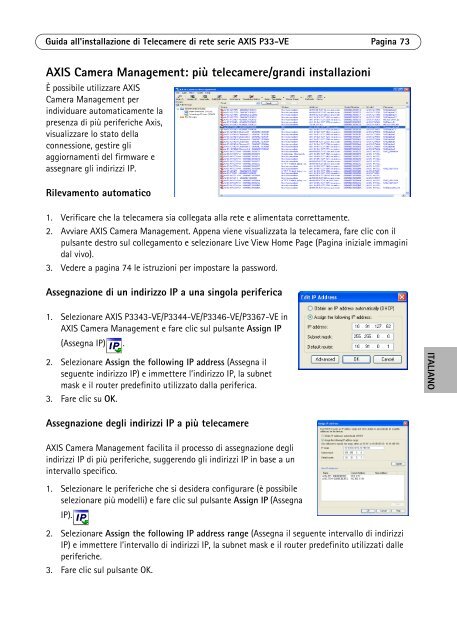 Axis P3367-VE Installation Guide - Use-IP