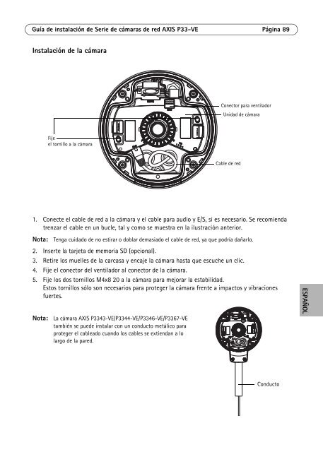 Axis P3367-VE Installation Guide - Use-IP