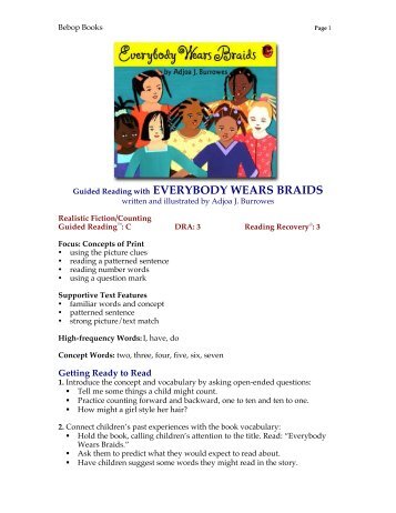 Download Lesson Plan in PDF - Lee & Low Books