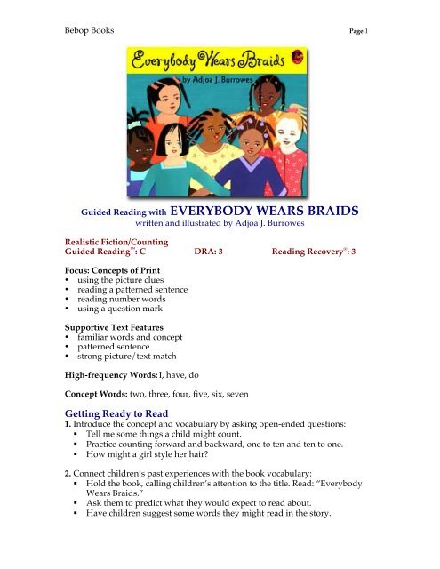 Download Lesson Plan in PDF - Lee & Low Books Download Lesson Plan in PDF - Lee & Low Books
