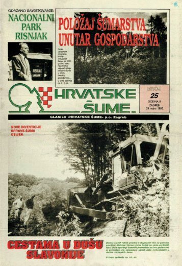 HRVATSKE ŠUME 25 (29.9.1993)