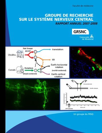 Rapport annuel complet - GRSNC - UniversitÃ© de MontrÃ©al