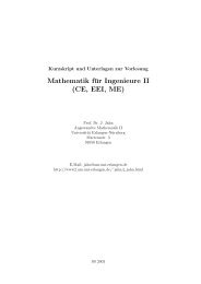 Mathematik fÃƒÂ¼r Ingenieure II (CE, EEI, ME)