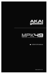 MPK49 Operator's Manual - rev1.1 - Just Music