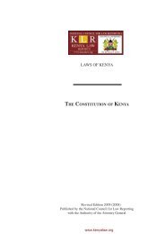 Constitution of Kenya (Repealed) - Kenya Law Reports