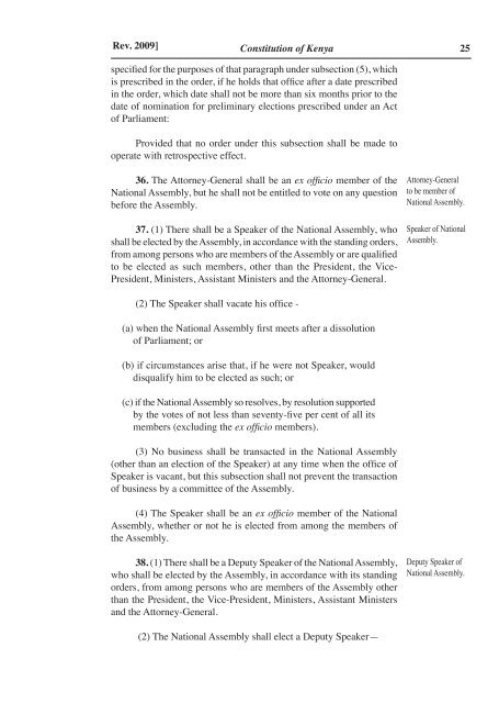 Constitution of Kenya (Repealed) - Kenya Law Reports