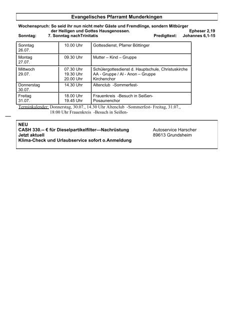 AMTSBLATT - Gemeinde Emerkingen