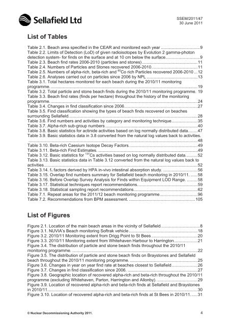 Annual Report for 2010/11 and Forward Programme - Sellafield Ltd