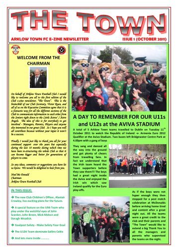 Issue 1 October 2011 - Arklow Town FC