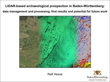 Baden-Württemberg LIDAR Project - AARG 2010