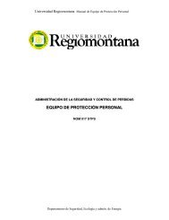 EQUIPO DE PROTECCIÃN PERSONAL - Universidad Regiomontana