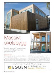 Massivt skolebygg - Kebony