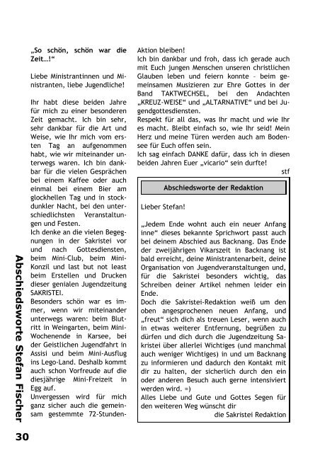 Download - Jugendzeitung Sakristei