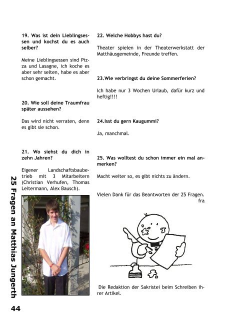 Download - Jugendzeitung Sakristei