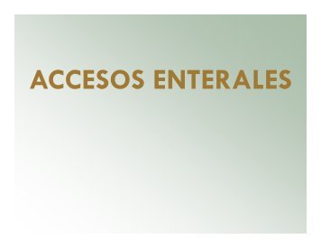 Acceso Sondas para NutriciÃ³n Enteral - NutriLearning