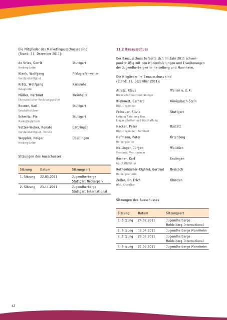 Jahresbericht 2011 - Deutsches Jugendherbergswerk