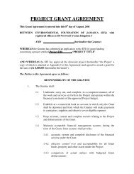 Grant Agreement Template - Environmental Funds Tool Kit