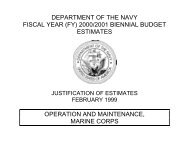 Operation & Maintenance, Marine Corps - U.S. Navy