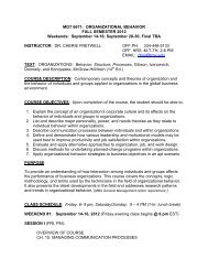 Mgt 4 Organizational Behavior And Management Entire Course