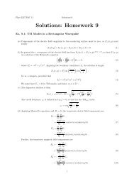 HW9 solutions - Itai Cohen Group