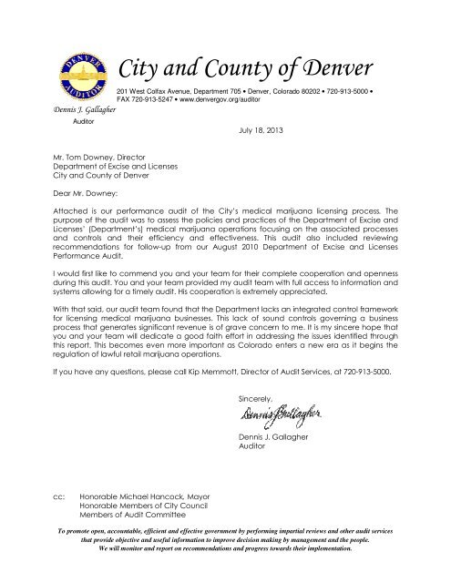 Audit - City and County of Denver